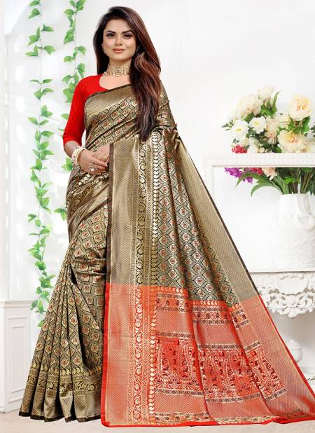 1003 Santraj New Festive Wear Designer Silk Saree Collection 1003-Black